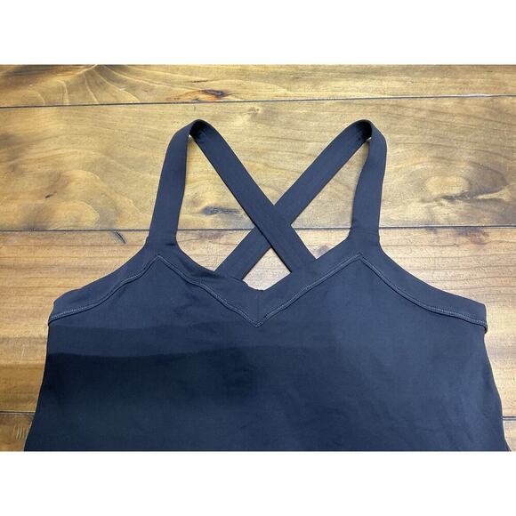 Lululemon Run Mile a Minute Blue Black Tank Size 8 - Picture 2 of 10